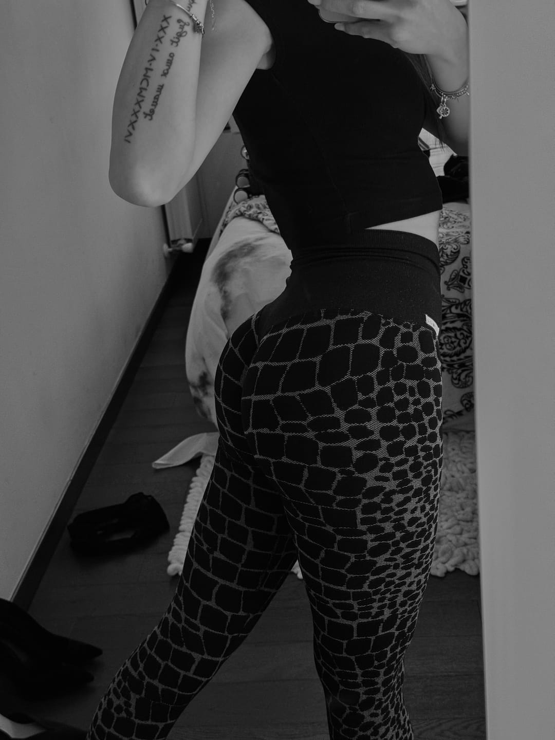 Customer photo review of Leggings All-Up Cocco Nero