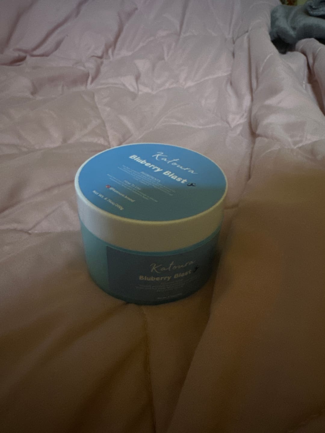 Customer photo review of Blueberry Juicy Scrub