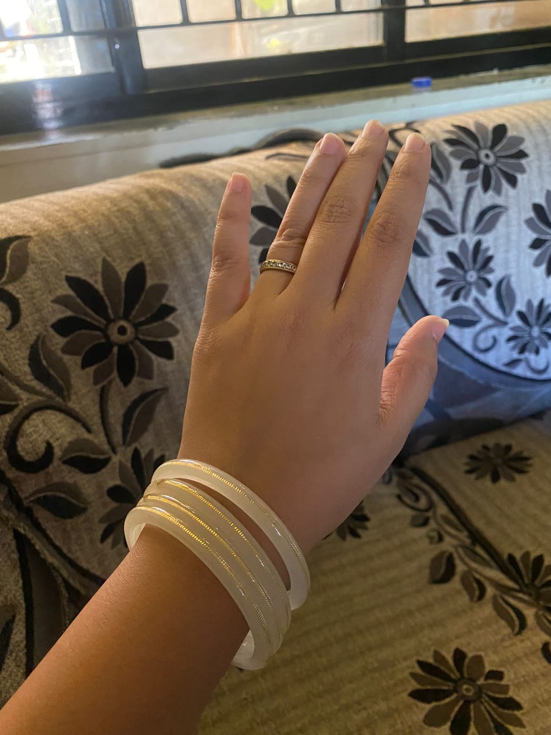 Customer photo review of Off white - An Ultimate Bangle's Beauty