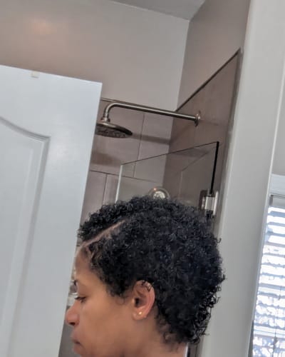 Customer photo review of Wash and Go System with Medium Hold for Curly Hair