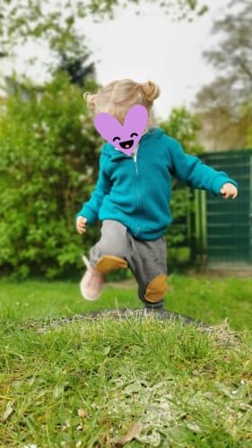 Customer photo review of Kaschmirkapuzenjacke Blau