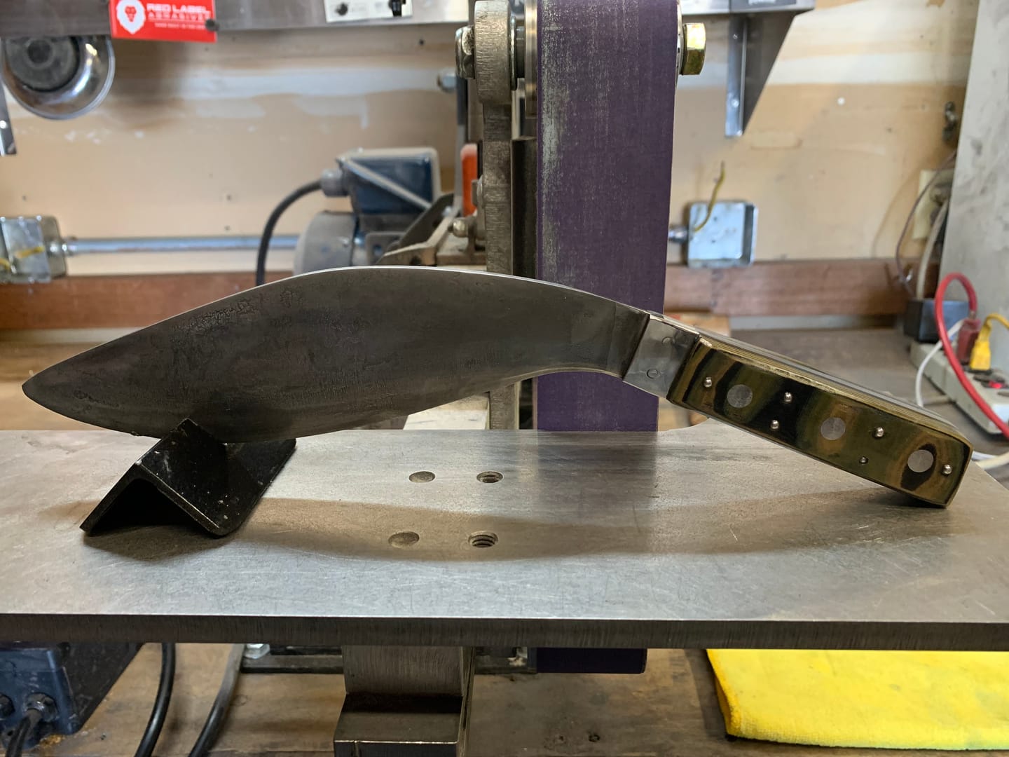 Customer photo review of 2 X 72 Inch EdgeCore Ceramic Grinding Belts