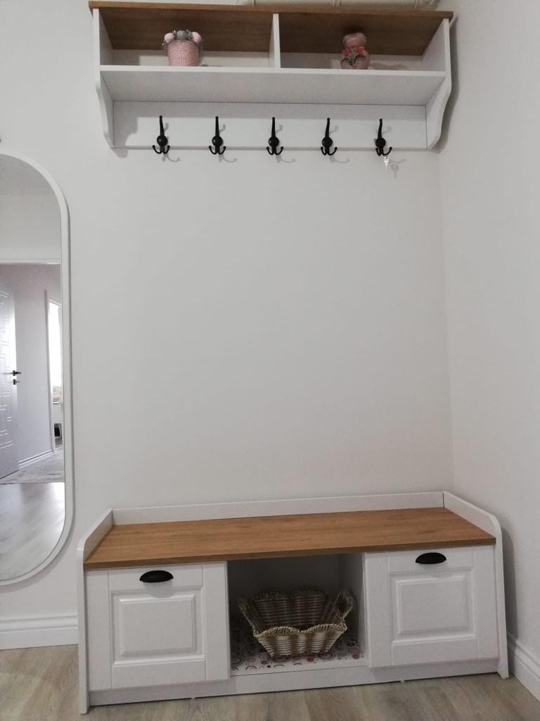 Customer photo review of Rani P2 Modern Portmanto Ayakkabılık ve Duvar Askısı Vestiyer M1 Renk: Beyaz - S. Ceviz