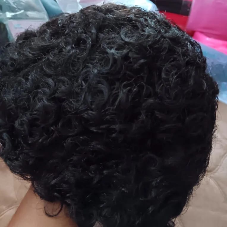 Customer photo review of Perruque Cheveux Court Afro