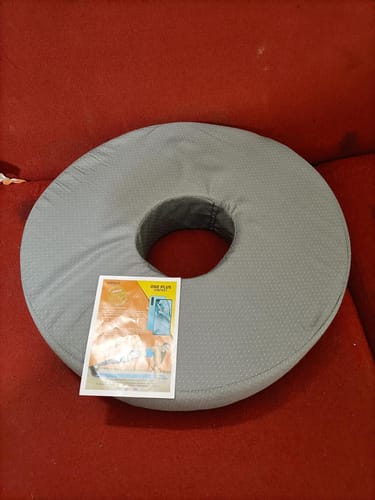 Customer photo review of Round Ring Cushion Pillow | Provides Cushioned Seating  to reduce Pain & Discomfort