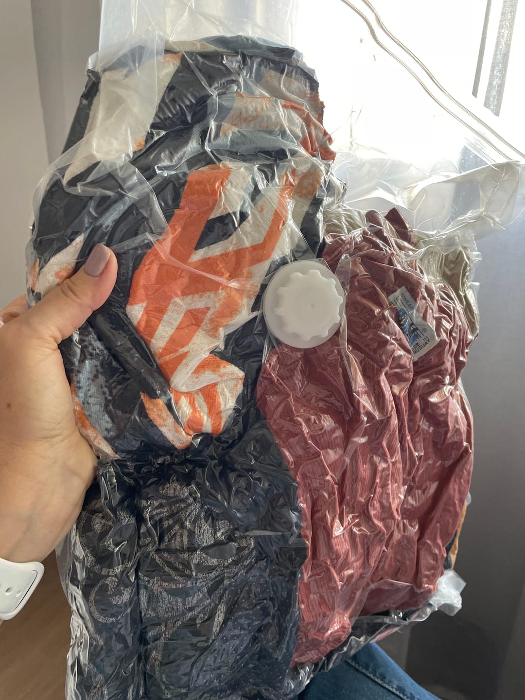 Customer photo review of Set de 3 Bolsas al Vacio para Ropa con Inflador