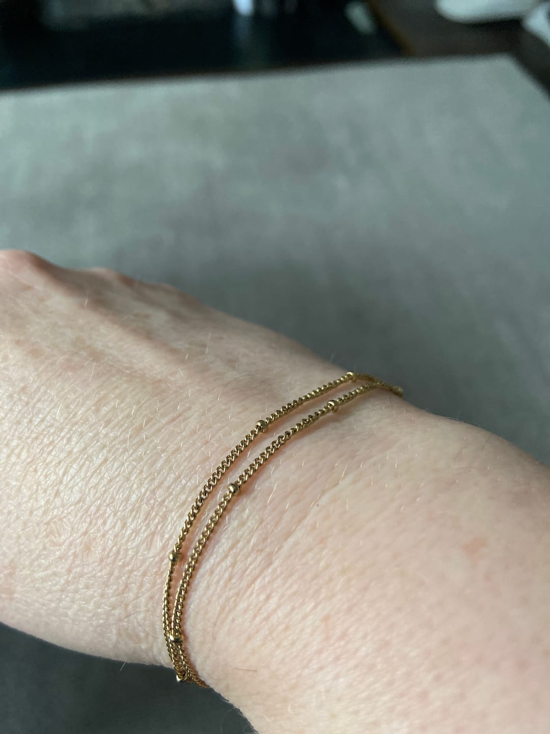 Customer photo review of Double Beaded Bracelet