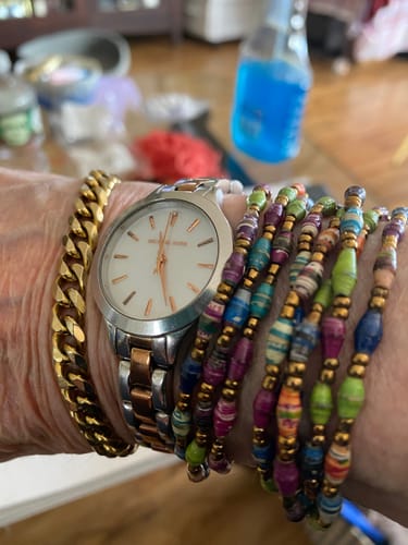 Customer photo review of 18k Gold Cuban Link Bracelet