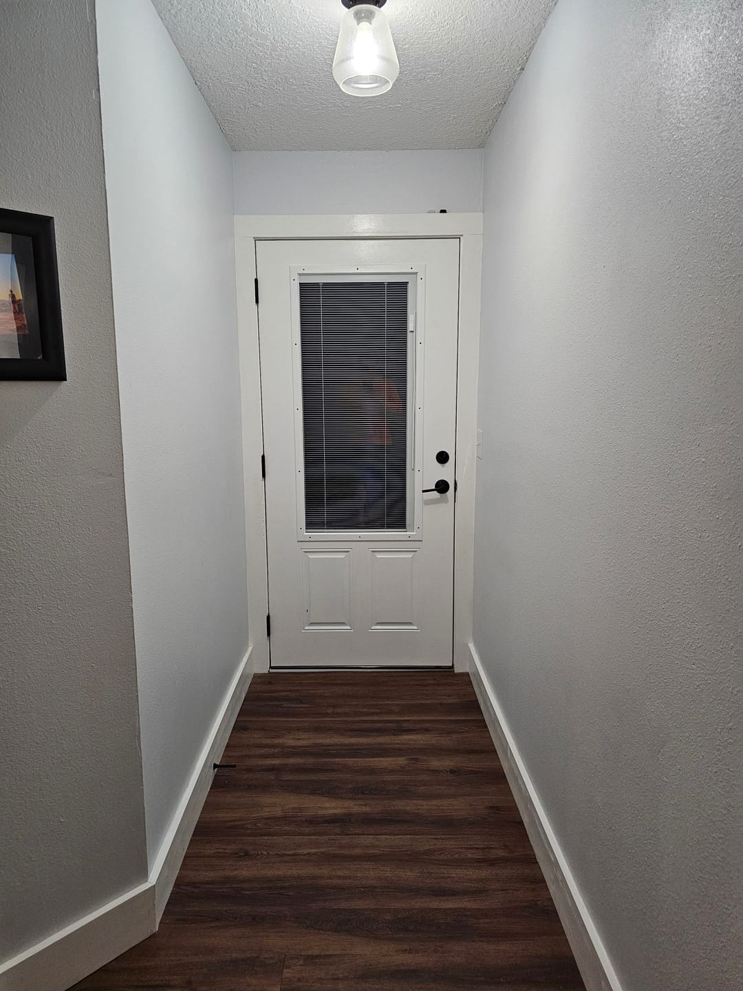 Customer photo review of Raise & Lower Blinds Glass and Frame Kit (3/4 Lite 24" x 50" Frame Size)