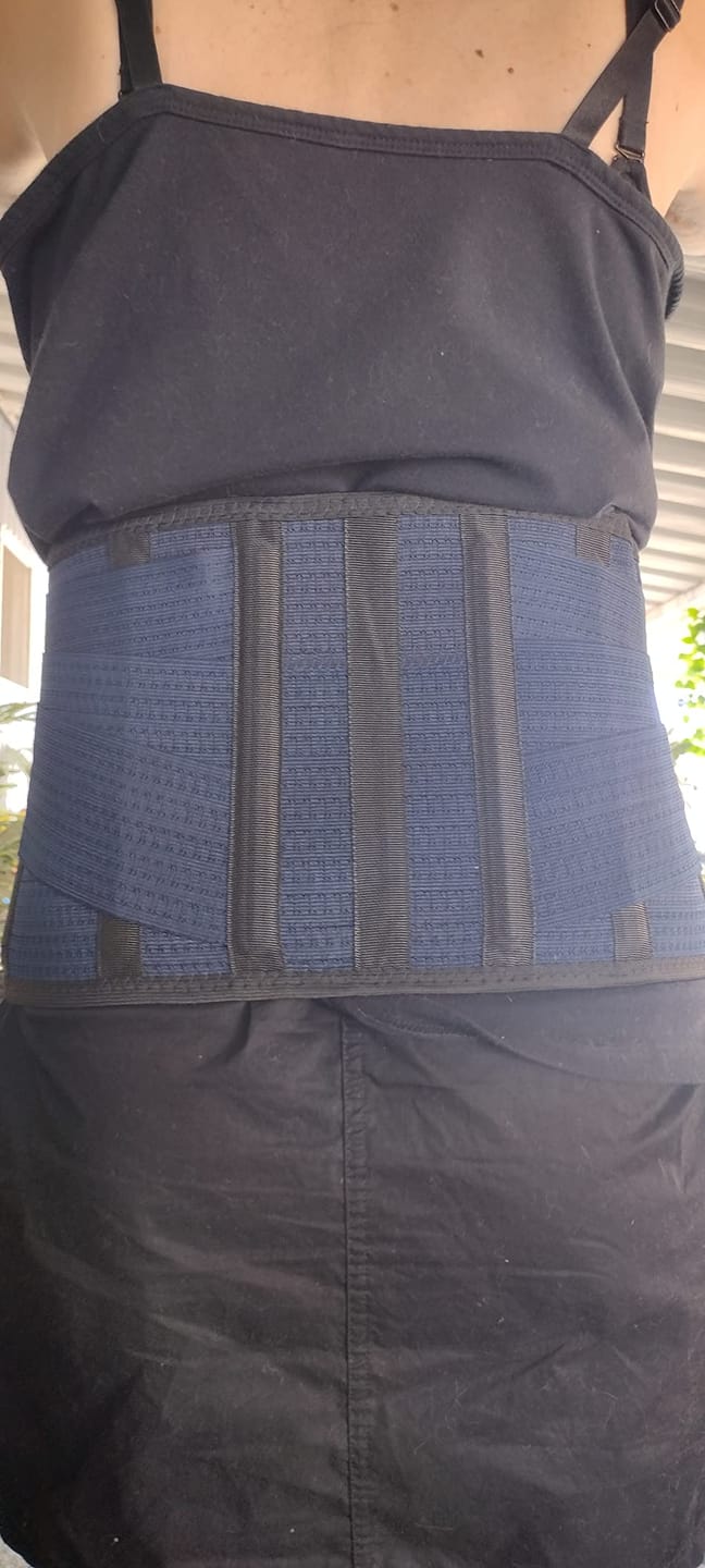 Customer photo review of AVESTON® Kidney Belt Back Support Brace for Motorcycle Riding & Motocross