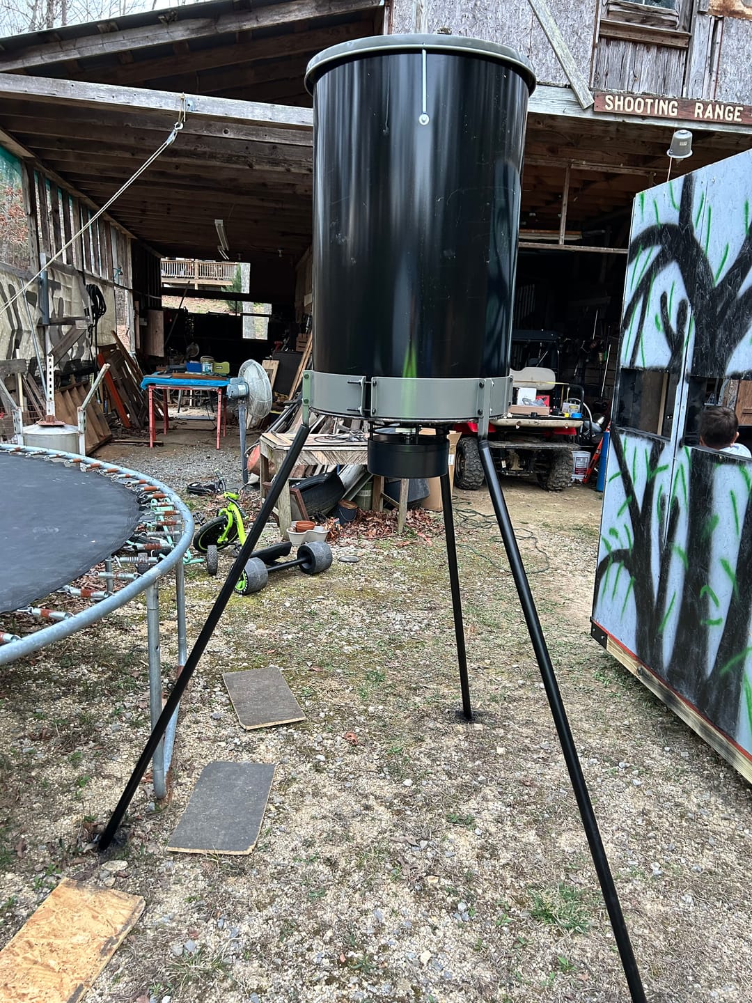 Customer photo review of 55-Gallon Feeder Barrel Band