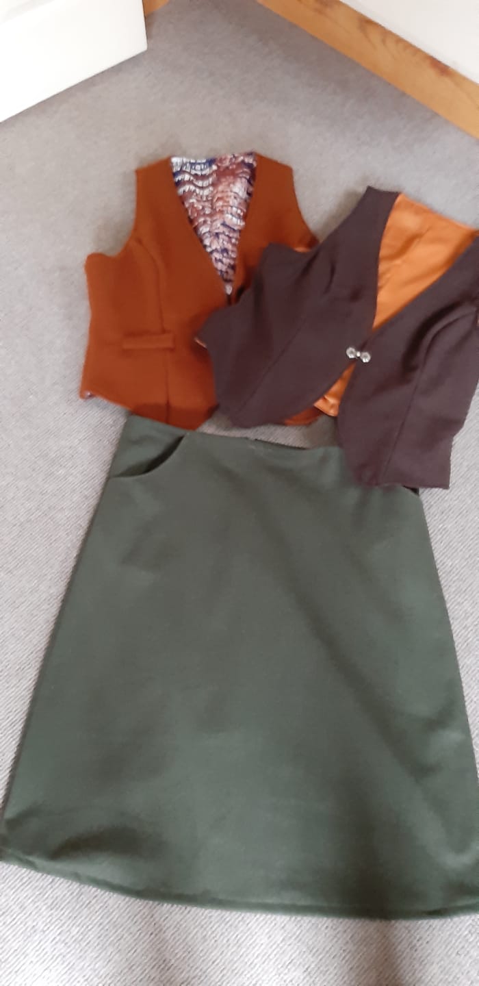 Customer photo review of Plain Wool Blend Fabric