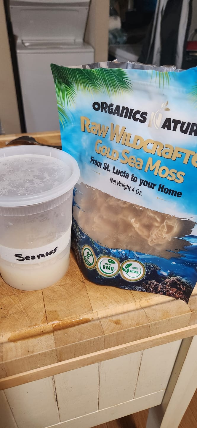 Customer photo review of Raw Wildcrafted Sea Moss 4oz