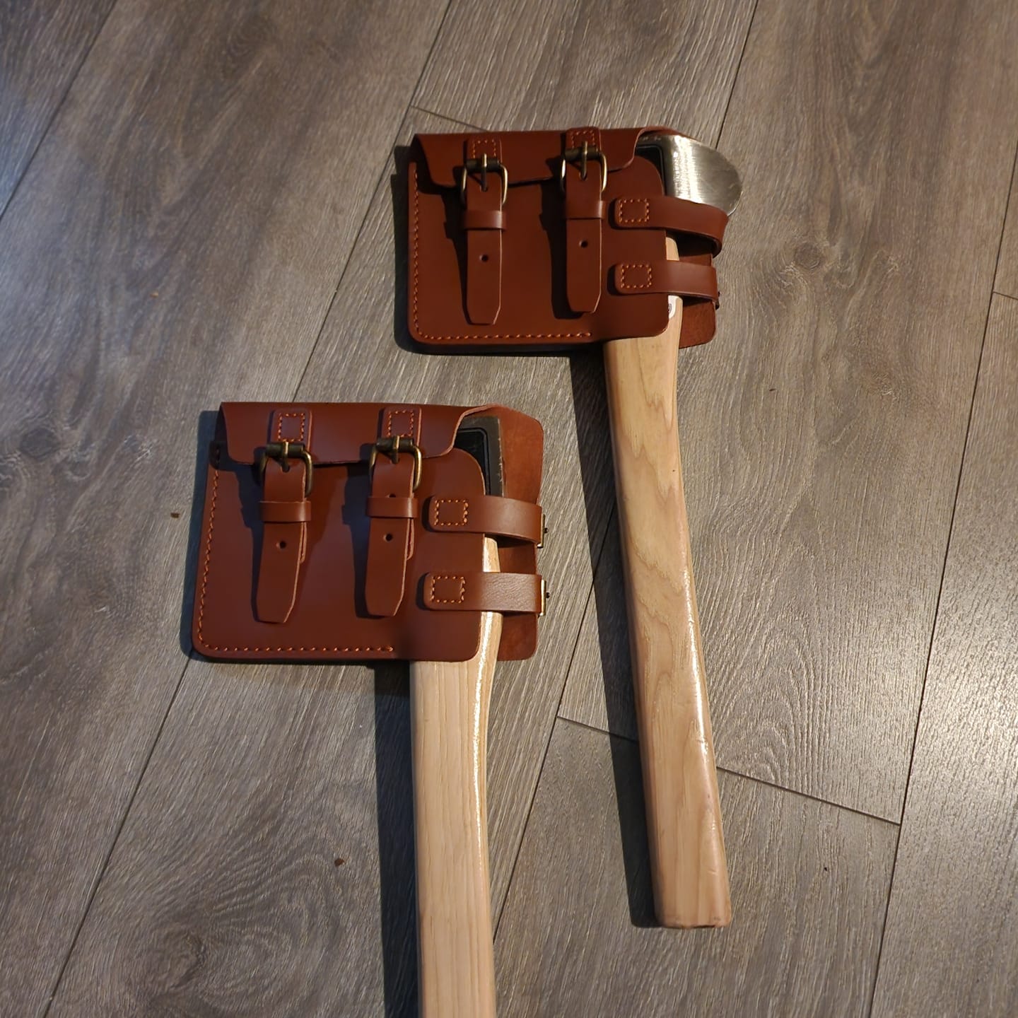 Customer photo review of Square Handle - WATL® Throwing Axe Replacement Handles