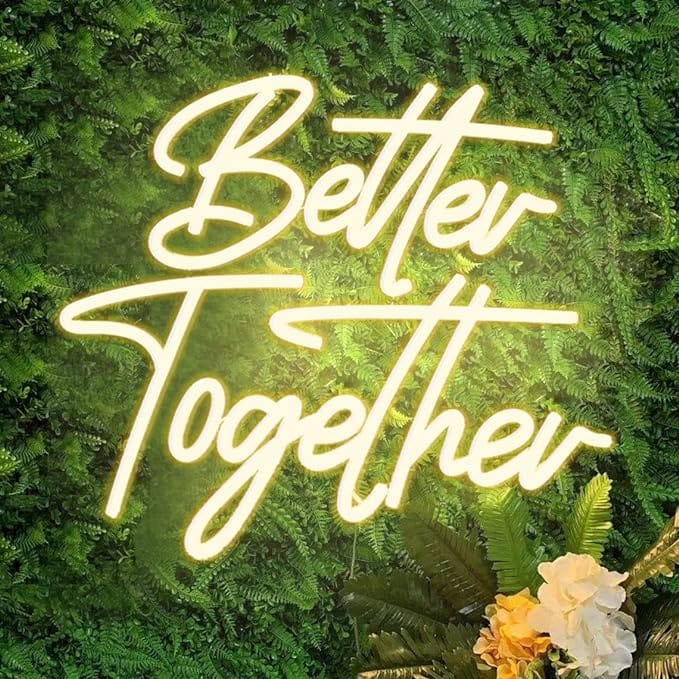 Customer photo review of שלט ניאון  Better Together