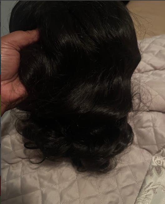 Customer photo review of Wavymy HD Lace Wear Go Wigs Dome Cap Glueless 4x6 Lace Closure Wig  Body Wave 180% Denisity