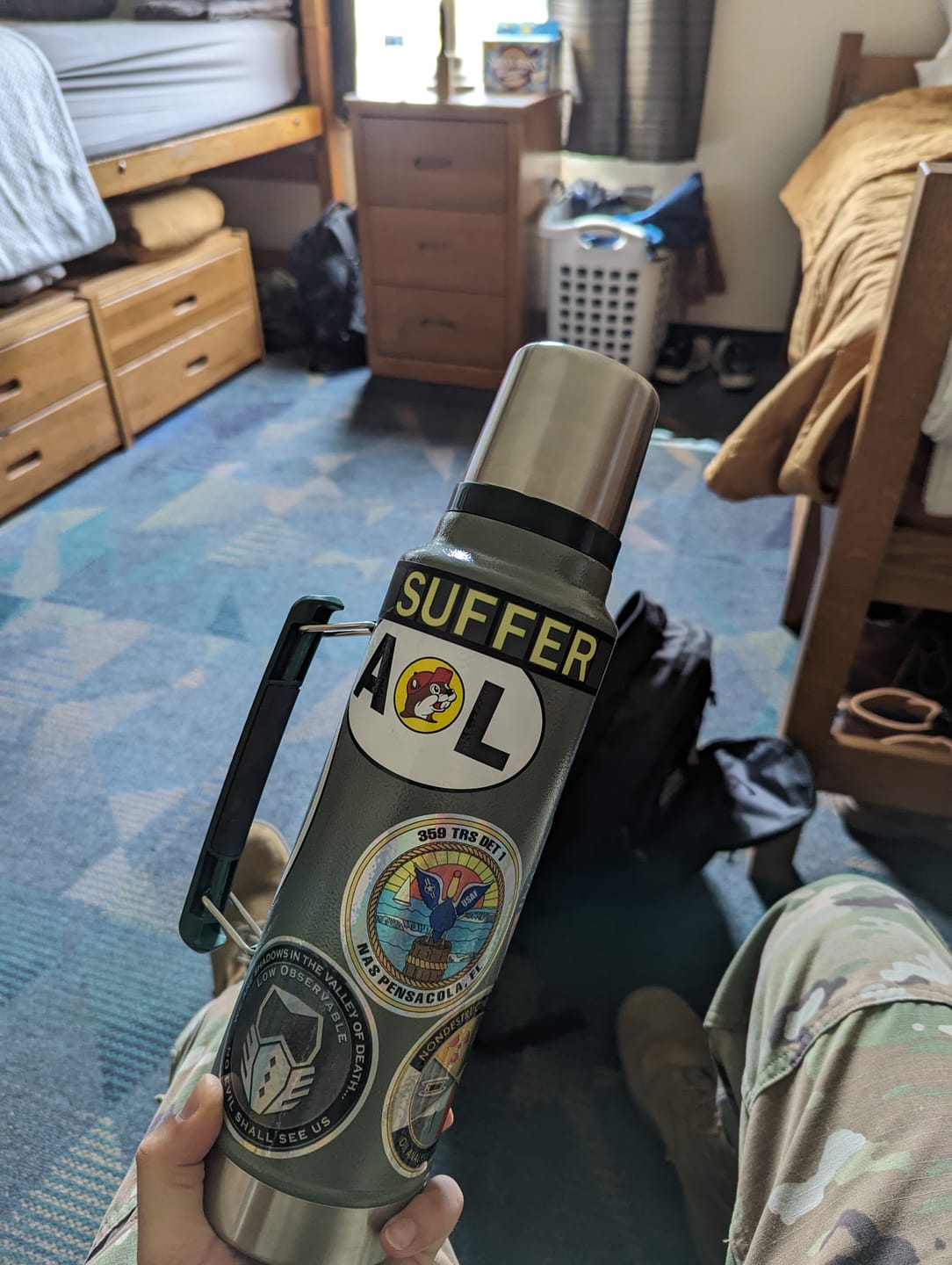 Customer photo review of SUFFER Sticker