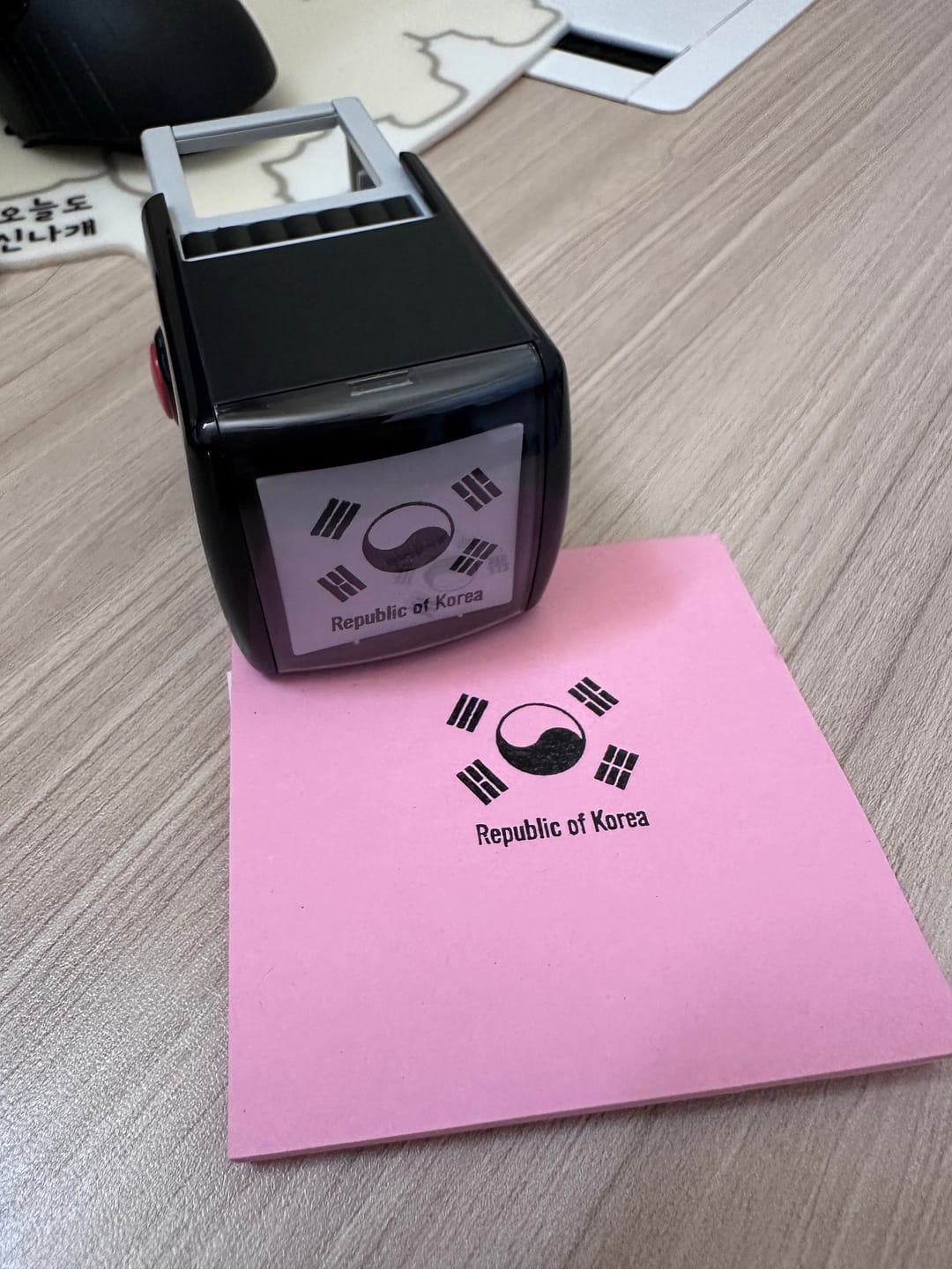 Customer photo review of Self-Inking Stamp