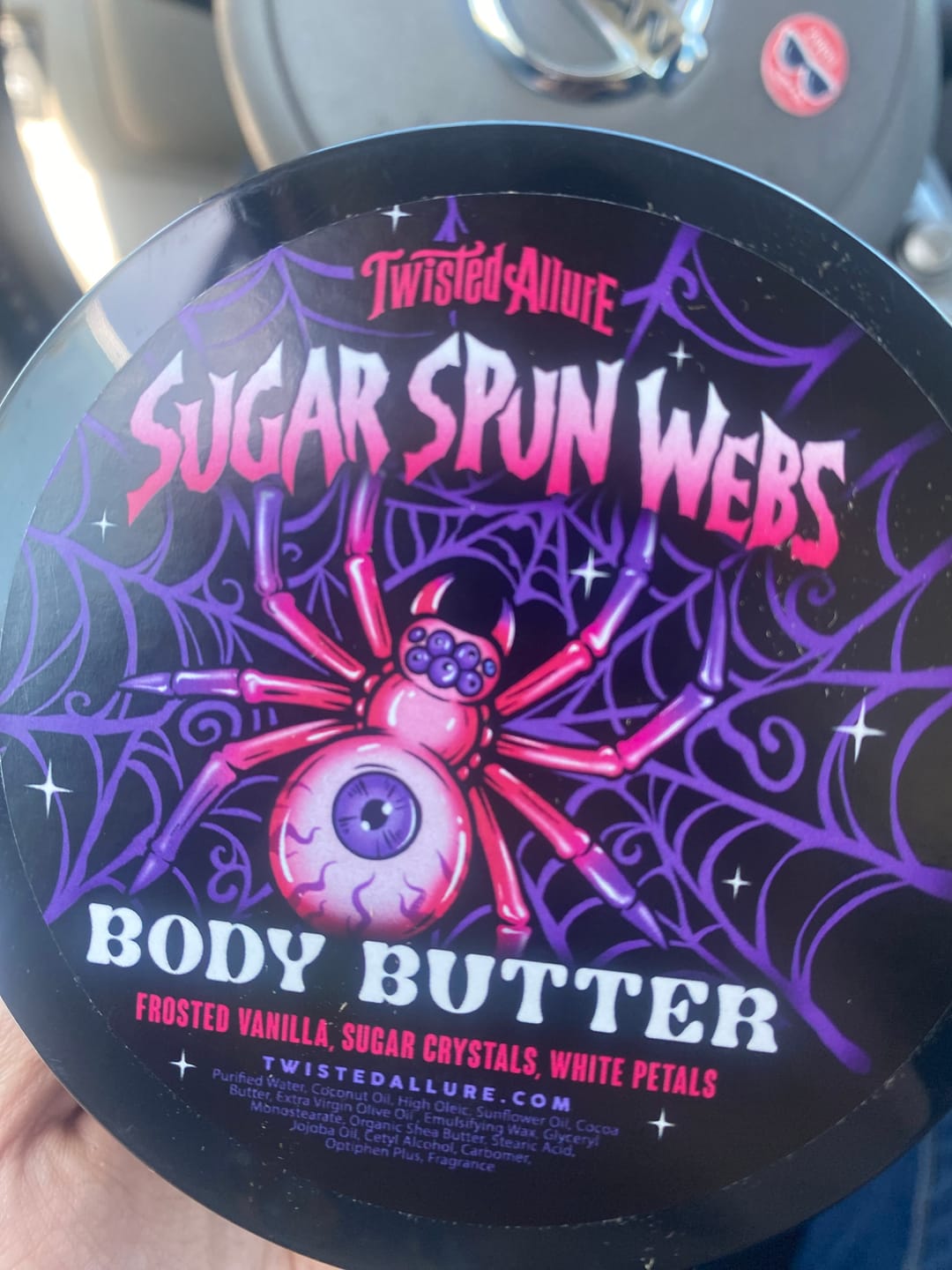 Customer photo review of Sugar Spun Webs Body Butter
