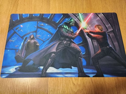 Customer photo review of Custom Playmat (24" x 14")