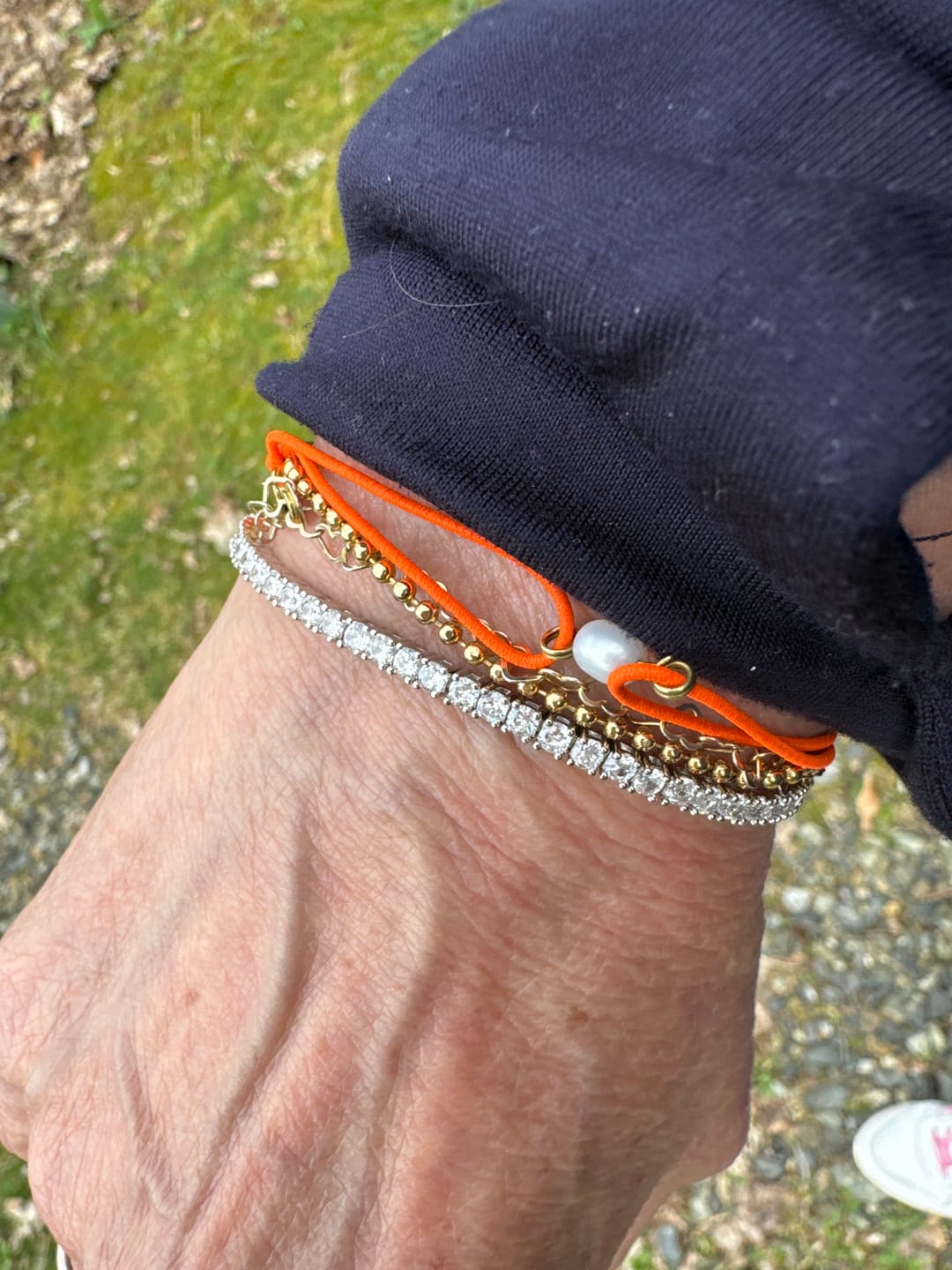 Customer photo review of TENNISBOY BRACELET. - 3MM WHITE GOLD