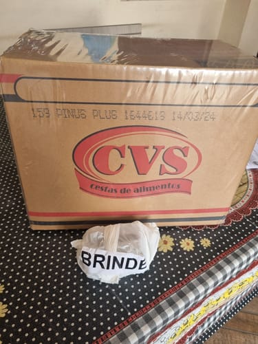 Customer photo review of Cesta Básica Pinus Plus