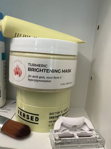 Customer photo review of Turmeric Brightening Mask