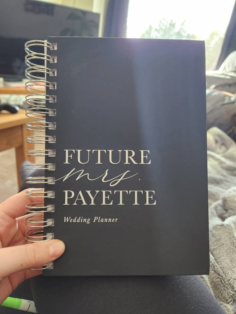 Customer photo review of Minimal Wedding Planner