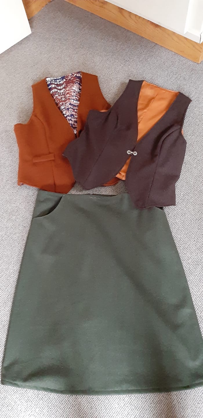 Customer photo review of Plain Wool Blend Fabric