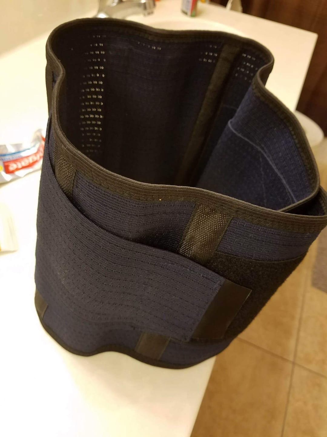 Customer photo review of AVESTON® Back Support Lower Back Brace for Back Pain Relief | Lumbar Support Belt