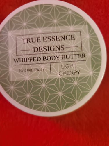 Customer photo review of Sweet Cherry Whipped Shea Body Butter