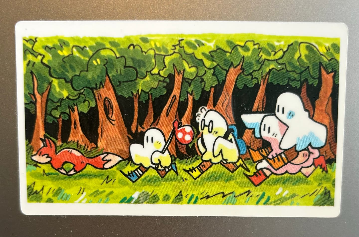 Customer photo review of Tiny Ghost Art Sticker Set!