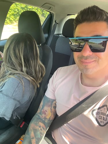 Customer photo review of WILD STYLE DROP-CUT T-SHIRT - BLACK