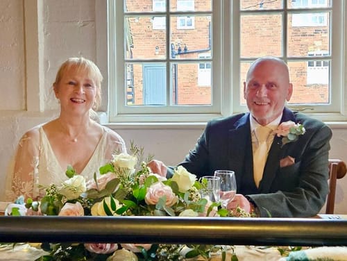 Customer photo review of JULIE & FITZ: Wedding Tie, Ties for Men, Knitted Necktie, Pocket Square Ivory, Wedding Dress, Knitted Tie, Groomsmen Gifts, Champagne Tie