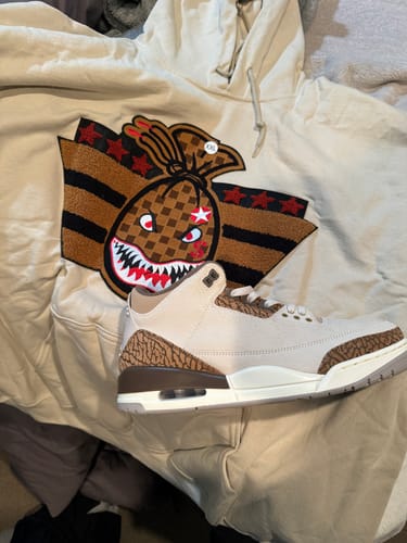 Customer photo review of Chenille WWII Money Bag - Sand Hoodie Sweatshirt