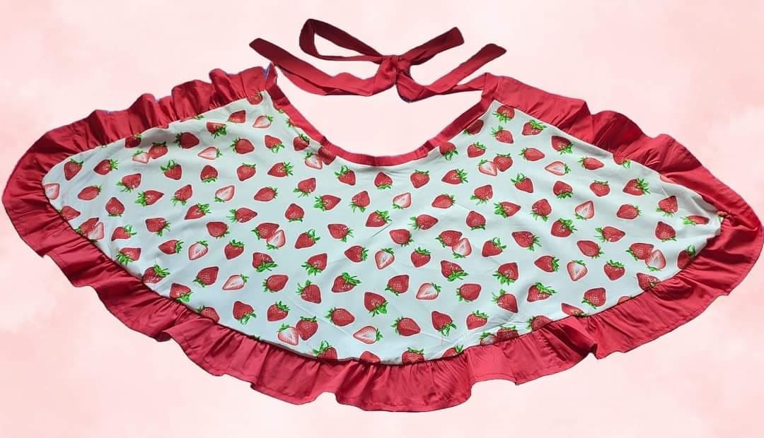 Customer photo review of Strawberry Rose & Hubble Cotton Poplin Fabric