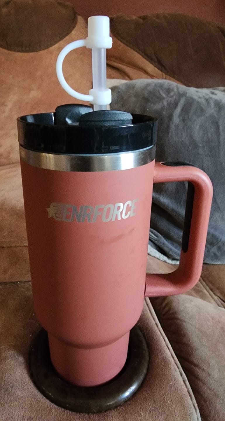 Customer photo review of 40 OZ Soft Matte Tumbler