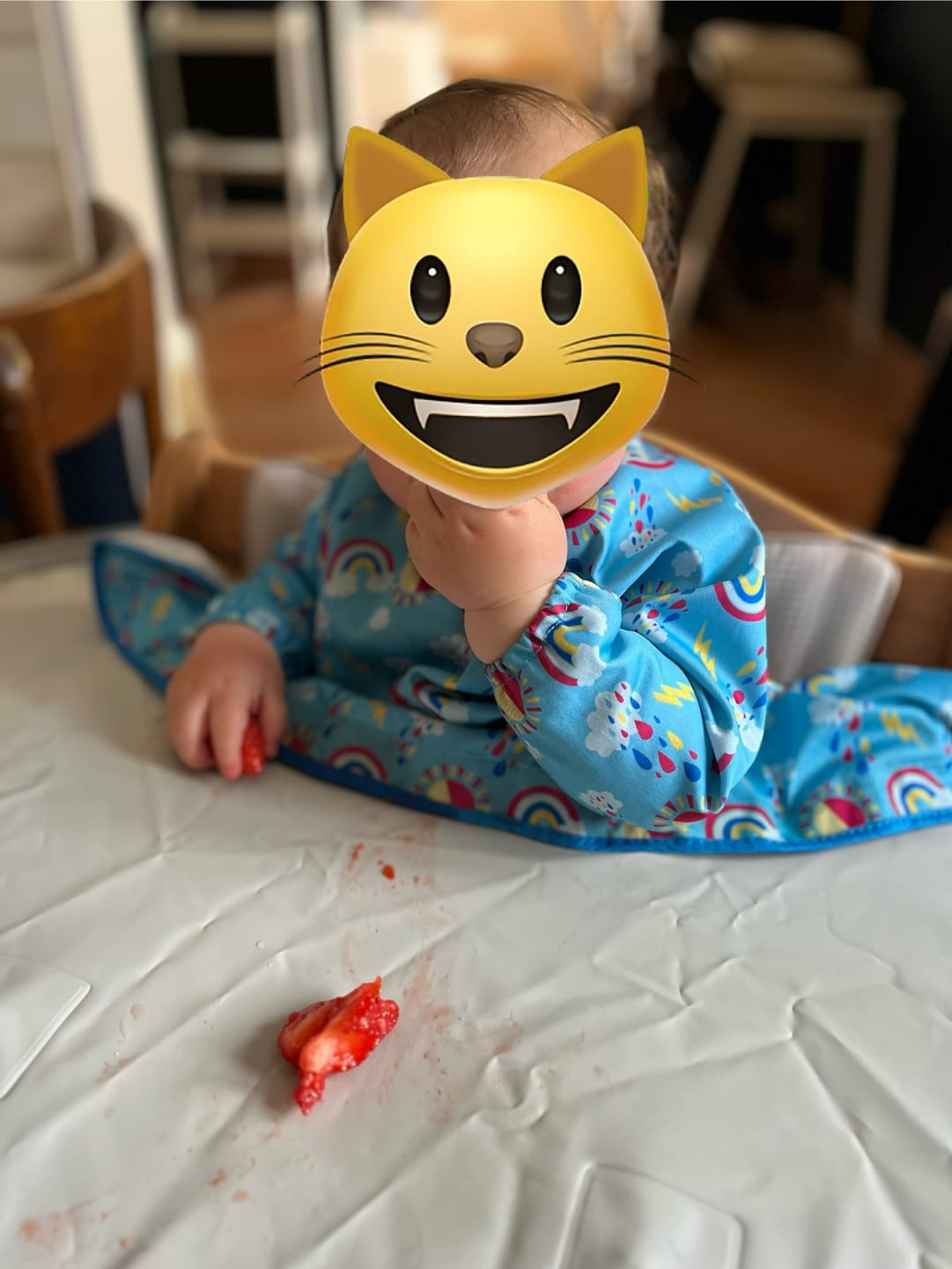 Customer photo review of Bavoir Supplémentaire du Kit Bavoir et Plateau