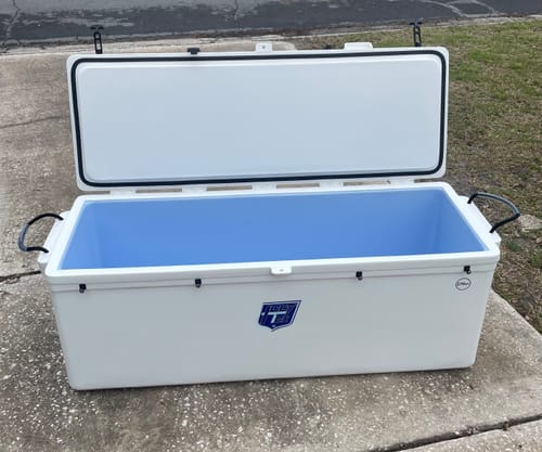 Customer photo review of ICEY-TEK 270 Quart Cooler