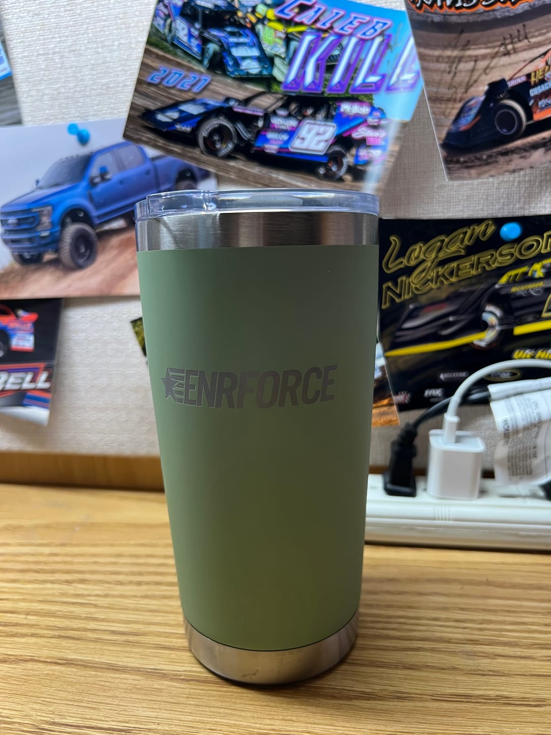 Customer photo review of 20 OZ Soft Matte Tumbler