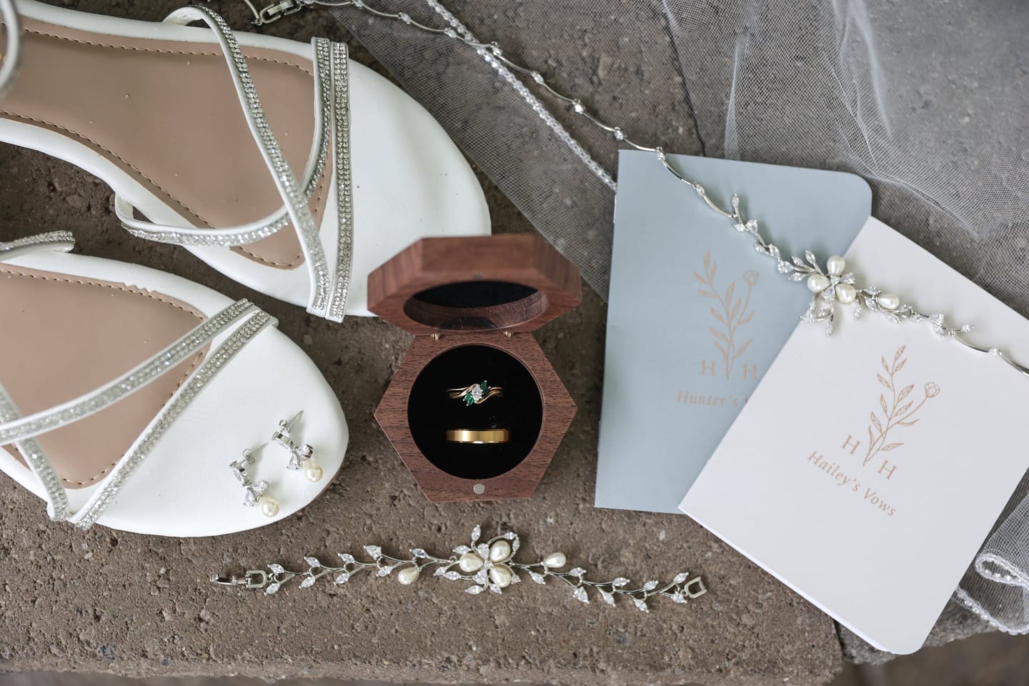 Customer photo review of Monogram Bouquet Wedding Vow Books