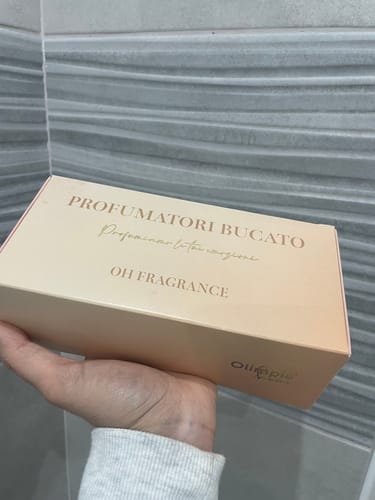 Customer photo review of Cofanetto 10 Profumatori per Bucato - Il Tuo Viaggio Olfattivo con OlimpiaHome