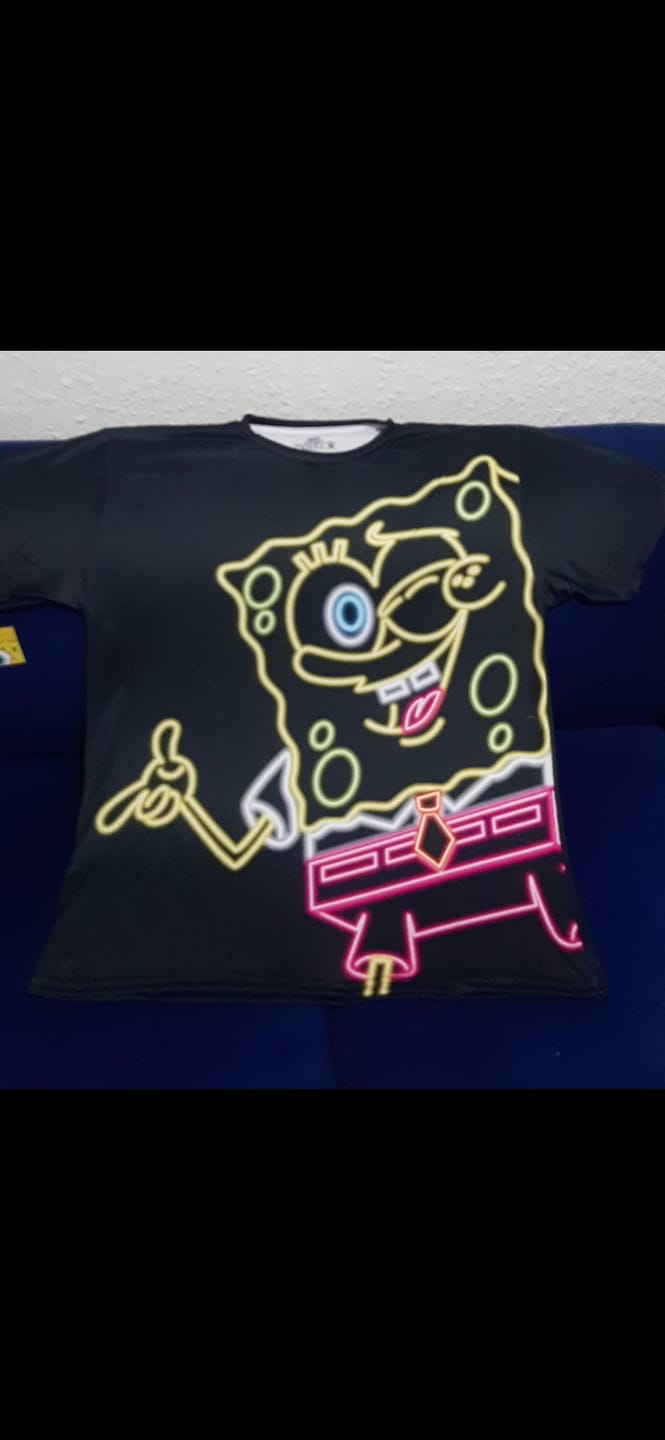 Customer photo review of Playera Pijama Bob Esponja Neon