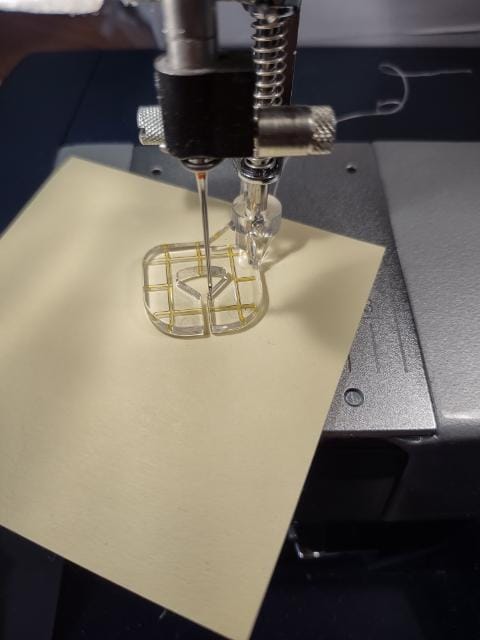 Customer photo review of Free Motion Guide Foot, Slant Shank #P60417