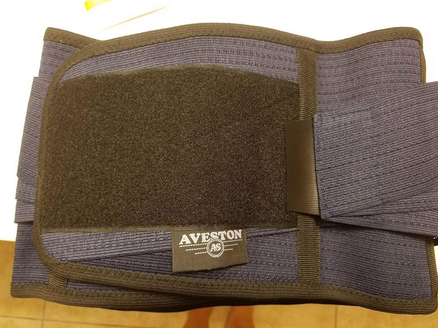Customer photo review of AVESTON® Back Support Lower Back Brace for Back Pain Relief | Lumbar Support Belt