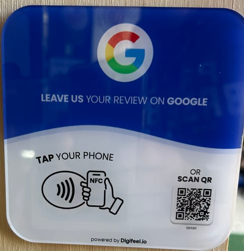 Customer photo review of Google Reviews - Plate