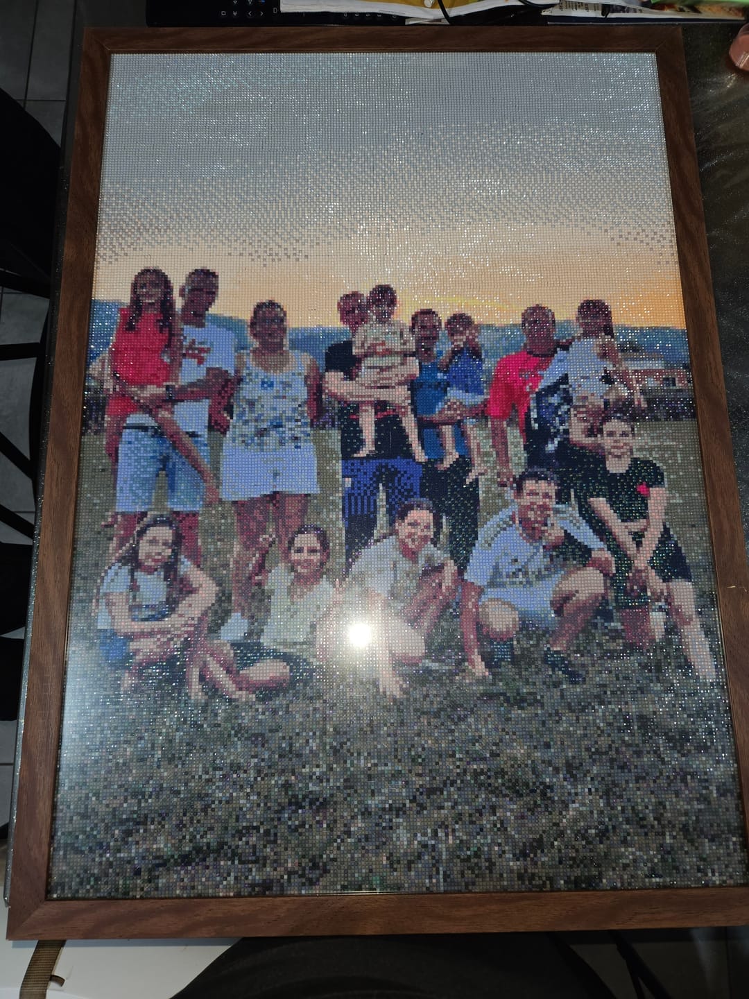Customer photo review of Broderie Diamant Club™ Kit Personnalisé