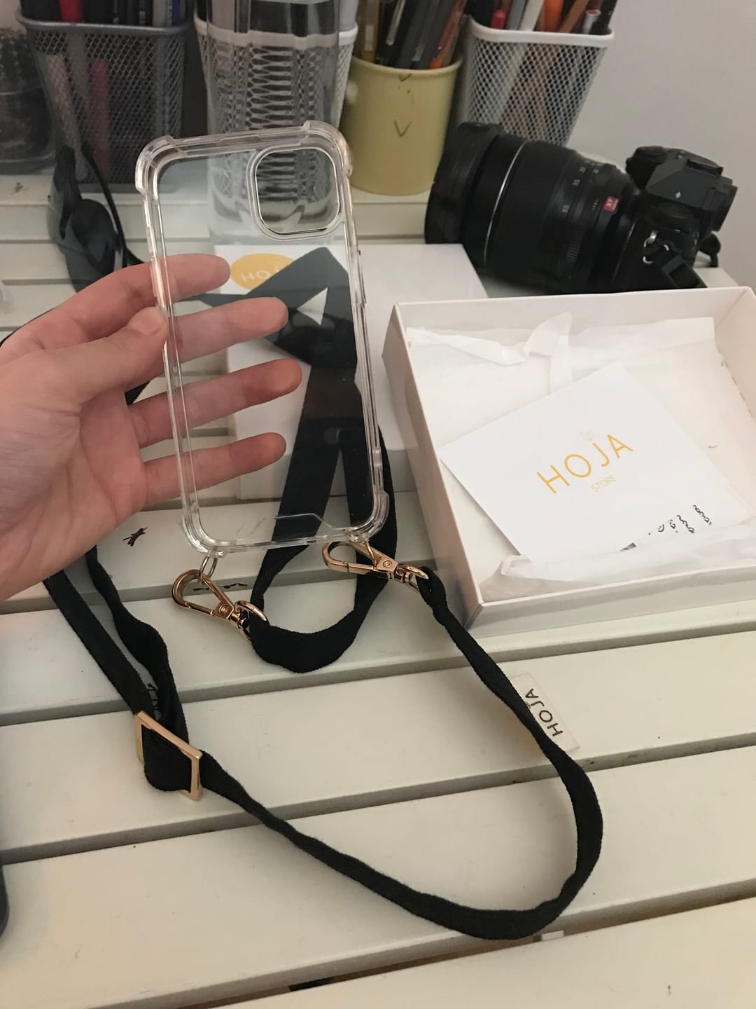 Customer photo review of LINO BLACK - Gold / Tek Askı