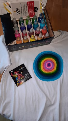 Customer photo review of 24 Teiliges 3D Stofffarben Set