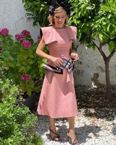 Customer photo review of Haley Midi Dress